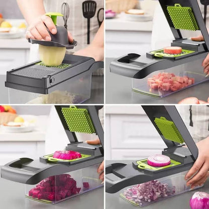 Coupe-légumes multifonction 12 en 1 – Rapide et pratique