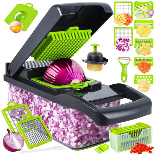 Coupe-légumes multifonction 12 en 1 – Rapide et pratique